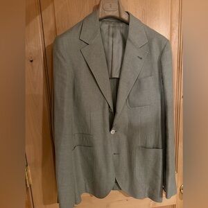 Brunello Cucinelli Olive Green Linen Sport Coat